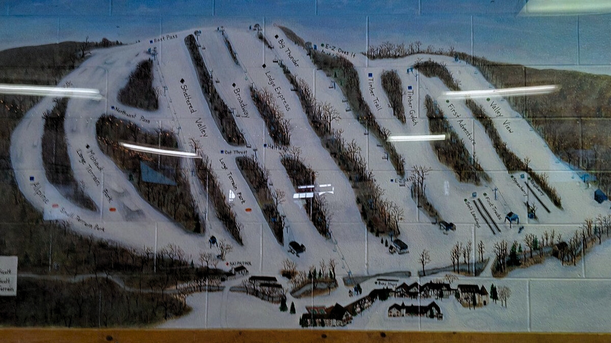 Alpine Valley Ski Trail Map