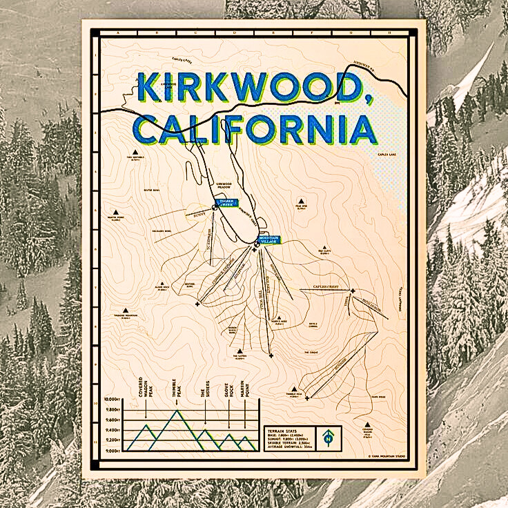 Kirkwood Ski Resort Trial Map