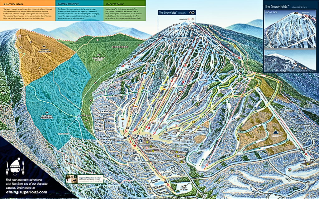 Sugarloaf Ski Resort Trail Map