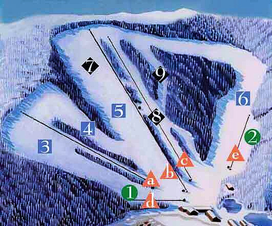 Appalachian Ski Mountain North Carolina Map