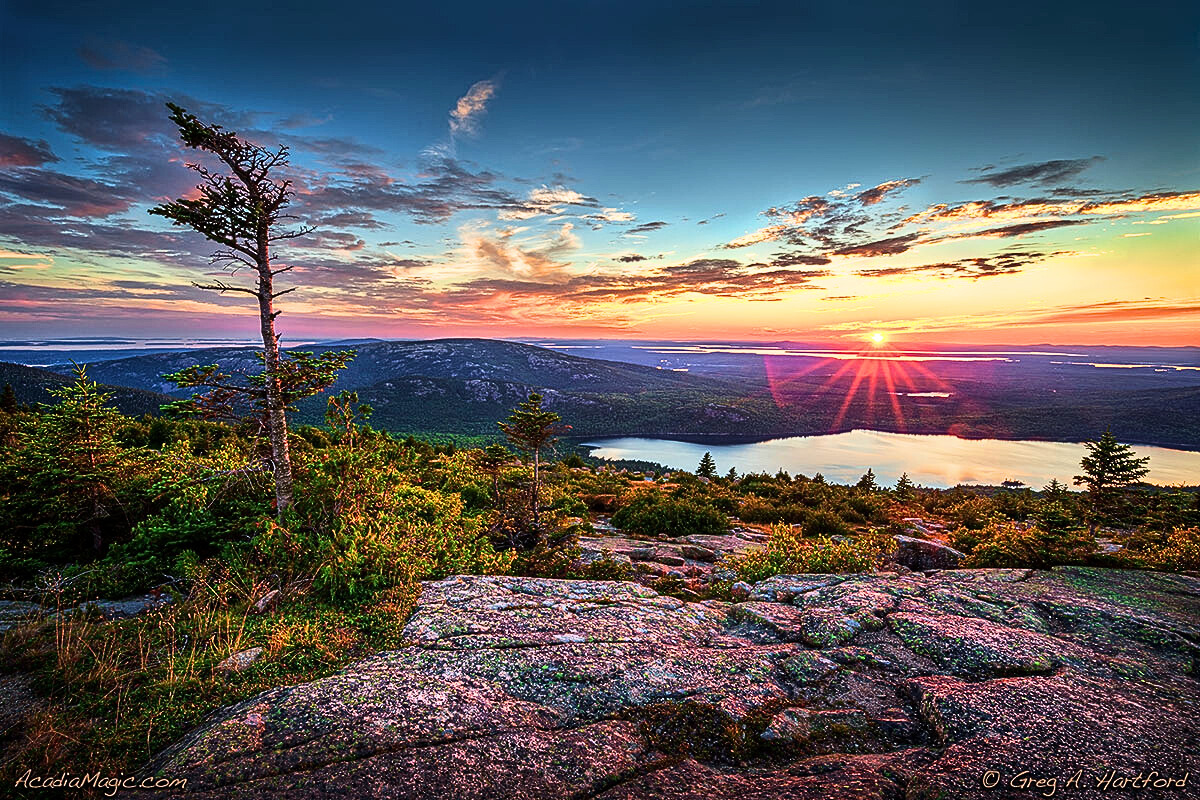 Cadillac Mountain In Maine