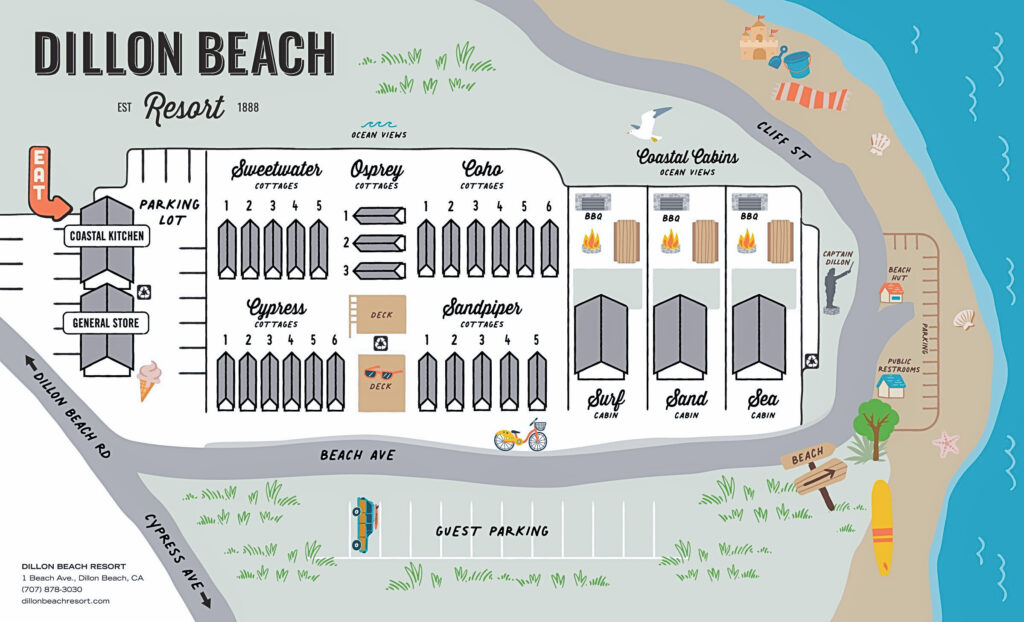 Dillon Beach Resort Map