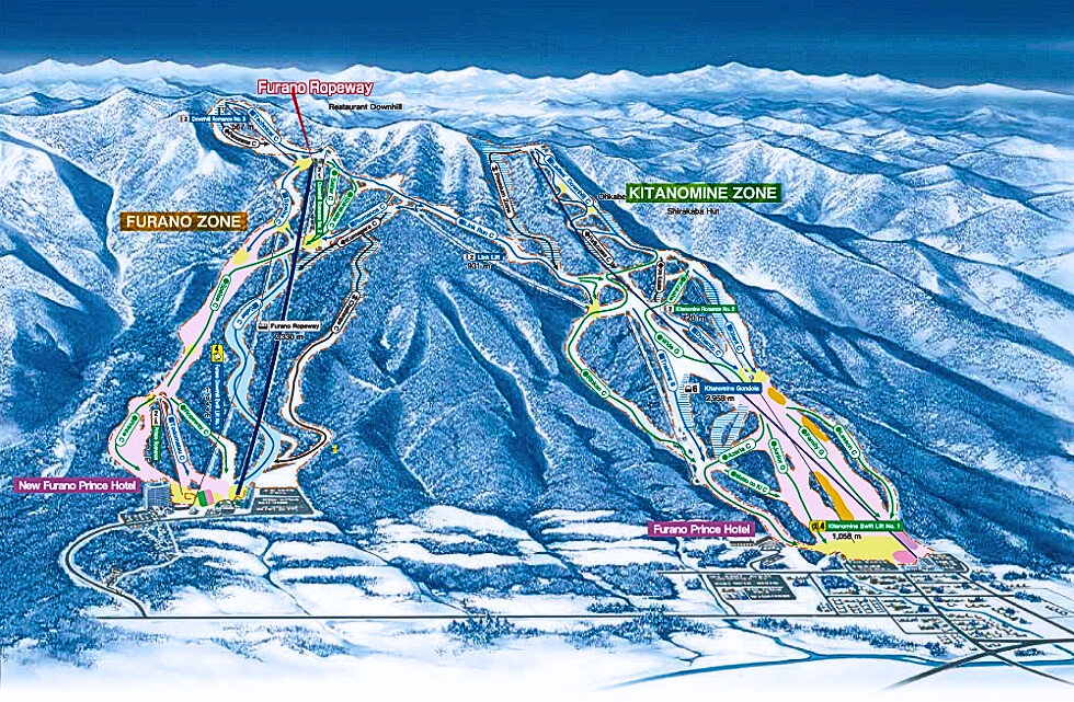 Furano Ski Resort Map