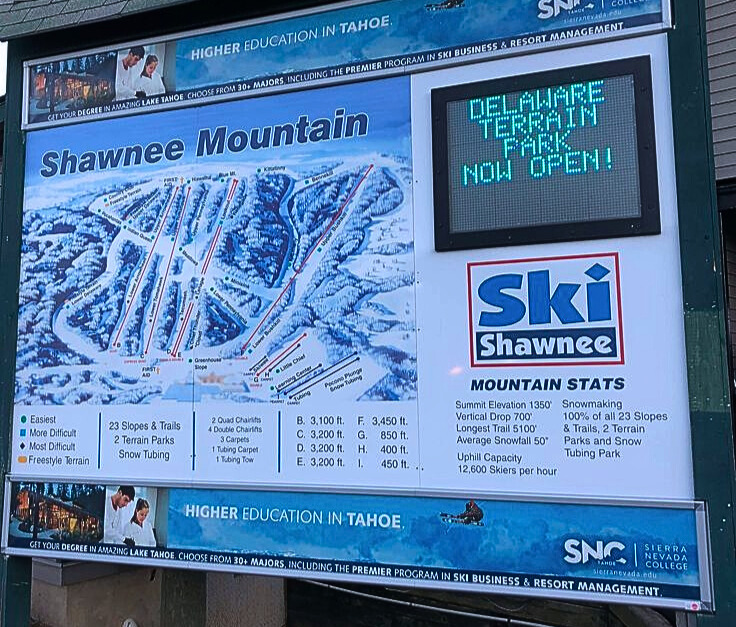 Shawnee Mountain Map