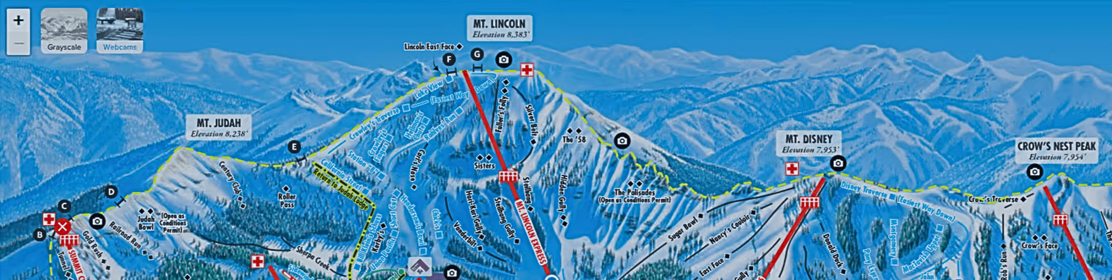 Sugar Bowl Mountain Map