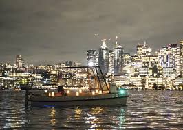 Hot tub Boat Seattle Night