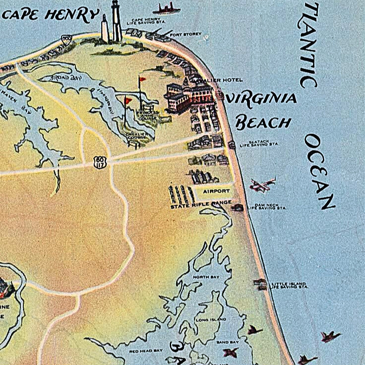 America Virginia Beach Map