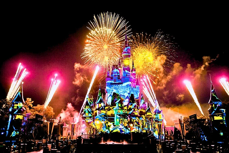 Mickey's Not So Scary Halloween Party Fire Work By journeyJ.com