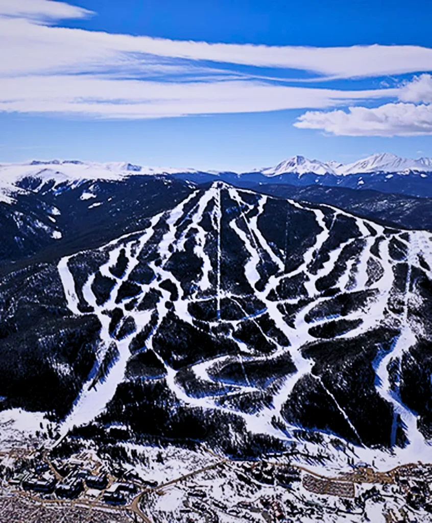 Keystone Ski Resort Drone View